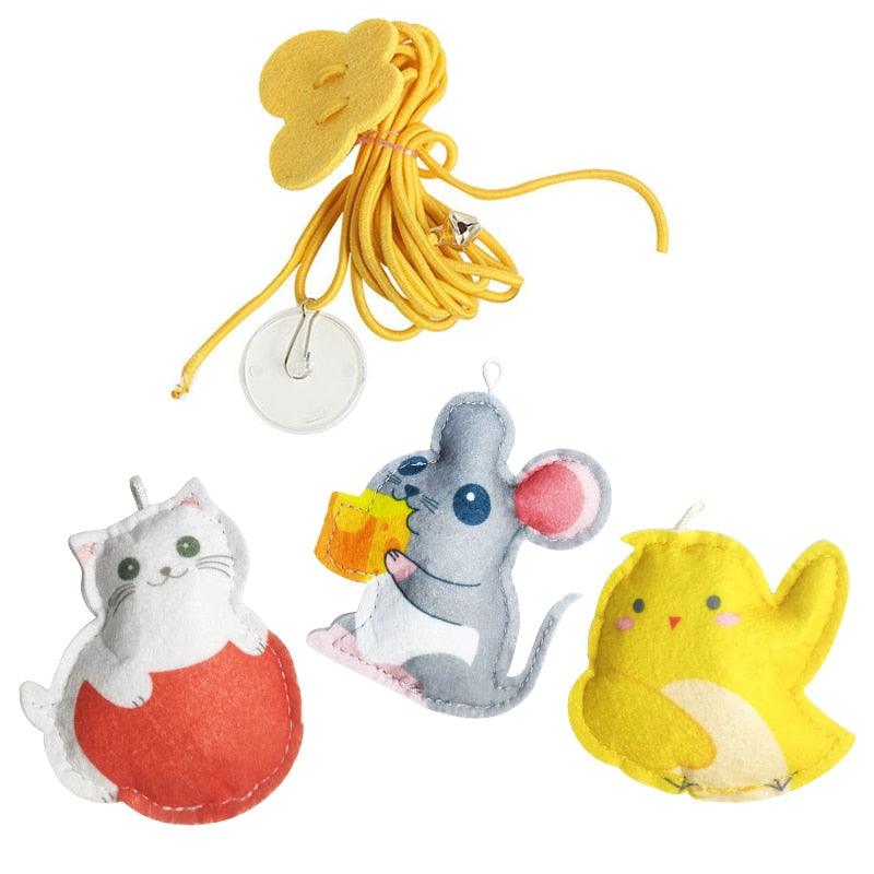 Brinquedo Interativo de Elástico/gatos - Acheiweb