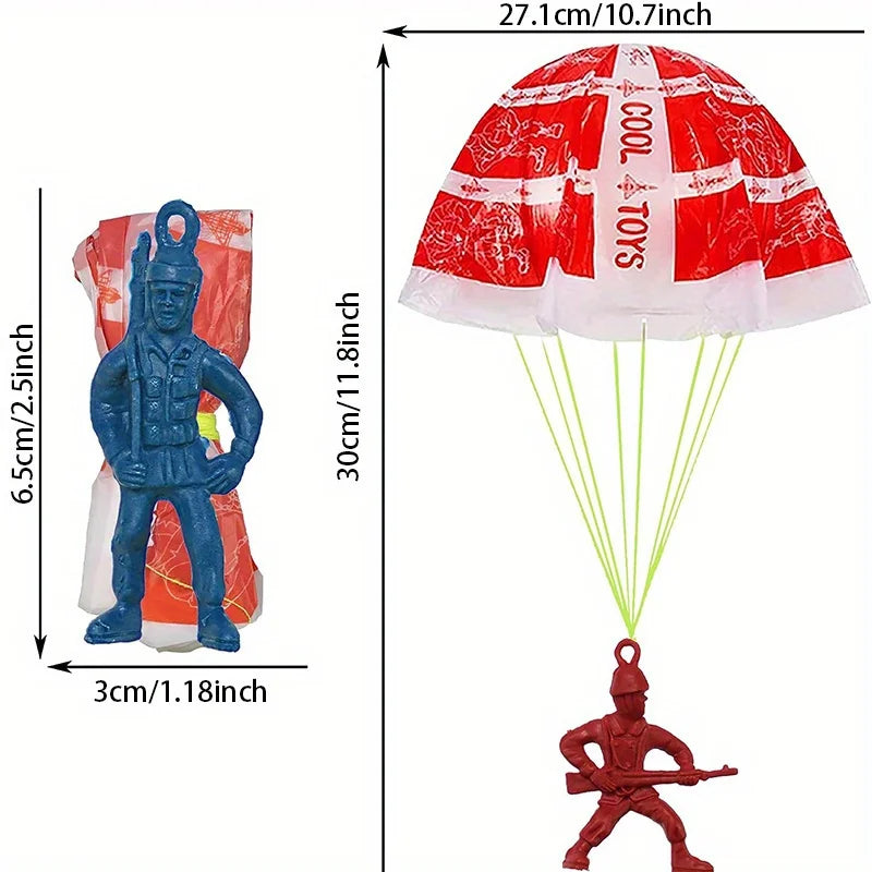 Bonecos de ação paraquedistas