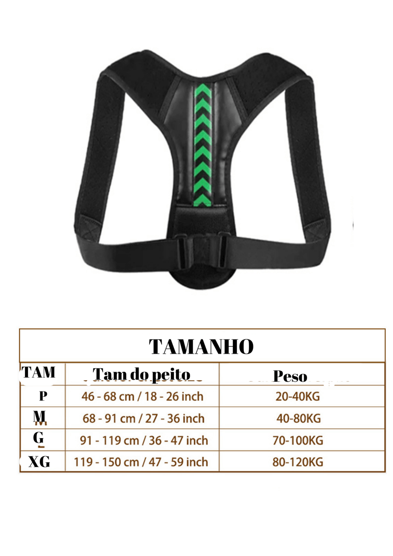 Corretor postural Ajustável - Acheiweb