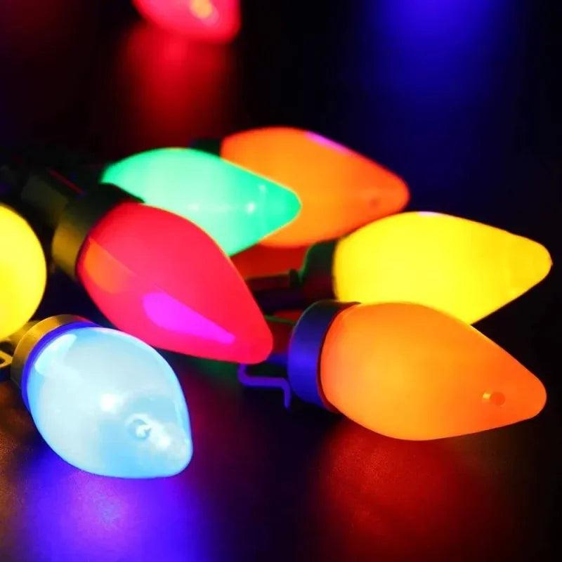 Luzes multicoloridas/ bateria solar - Acheiweb