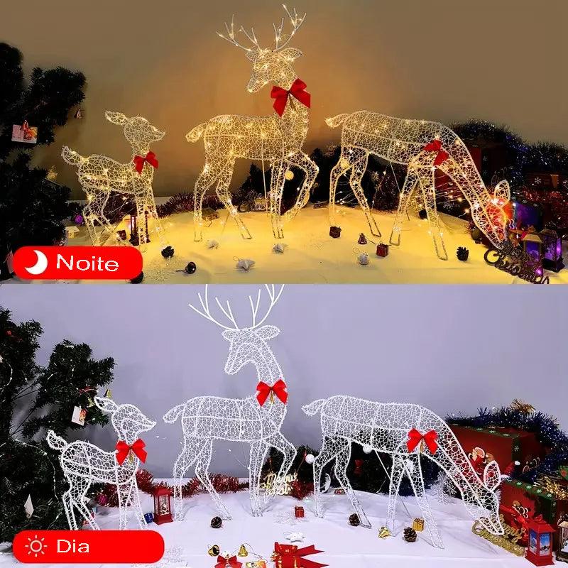 Rena de Led-Decoração Natal - Acheiweb